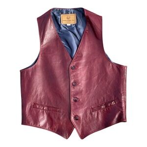 Century Leather Vest Boston Size 42